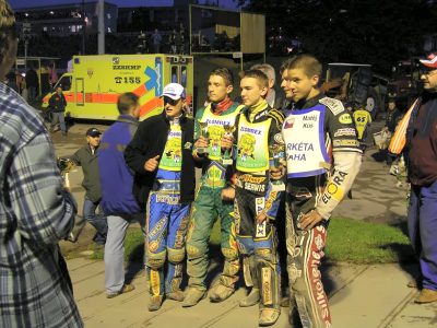 Matěj Kůs s týmem, Juniorský závod, Memoriál Luboše Tomíčka, 2005