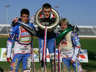 Matěj Kůs na stupních vítězů, Pardubice, 2010